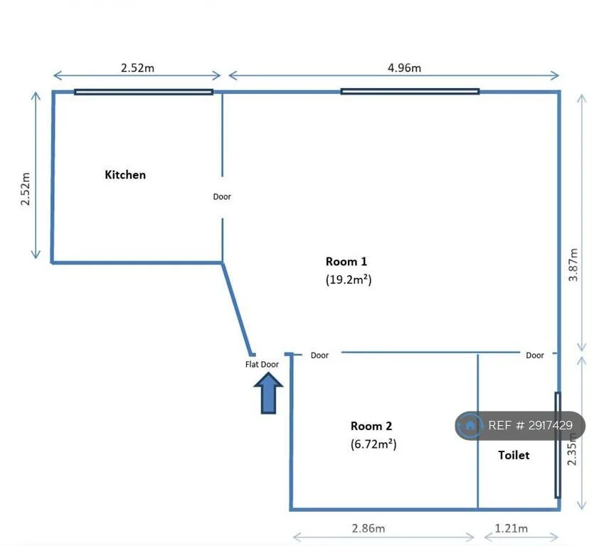 1 bedroom detached house for rent