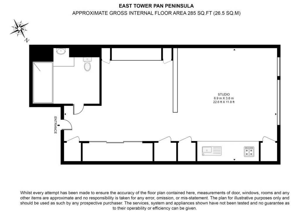 Studio flat for rent