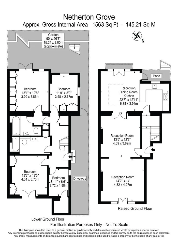 4 bedroom maisonette for rent