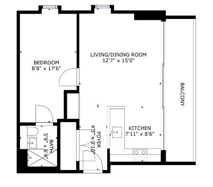 1 bedroom apartment for rent