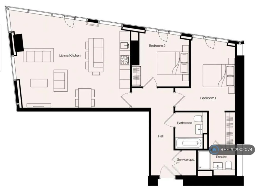 2 bedroom flat for rent