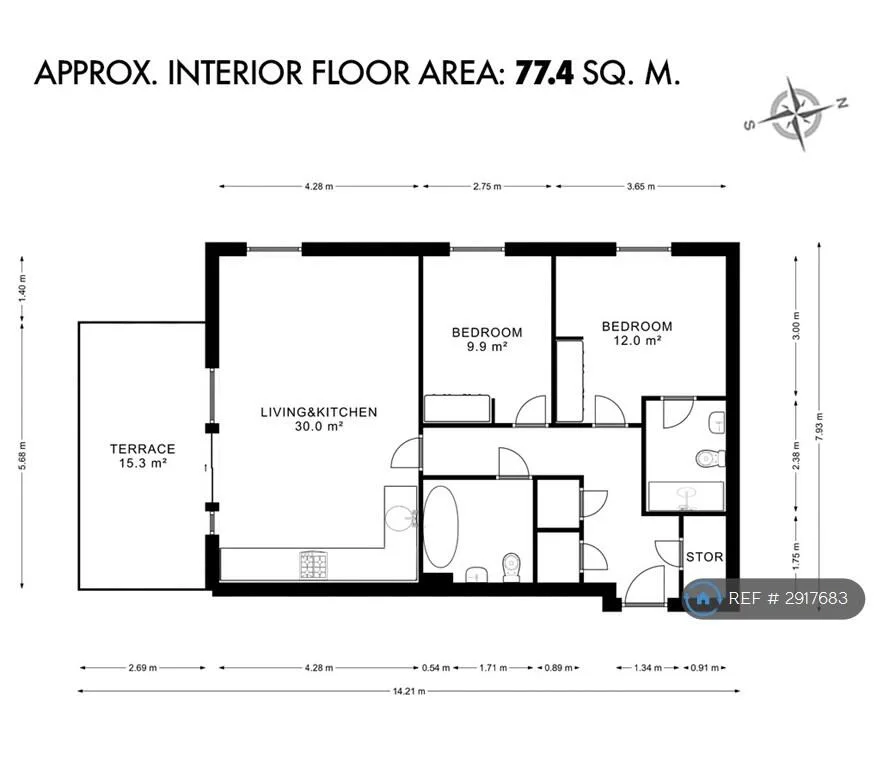 2 bedroom flat for rent