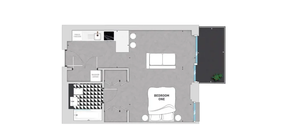 Studio apartment for rent